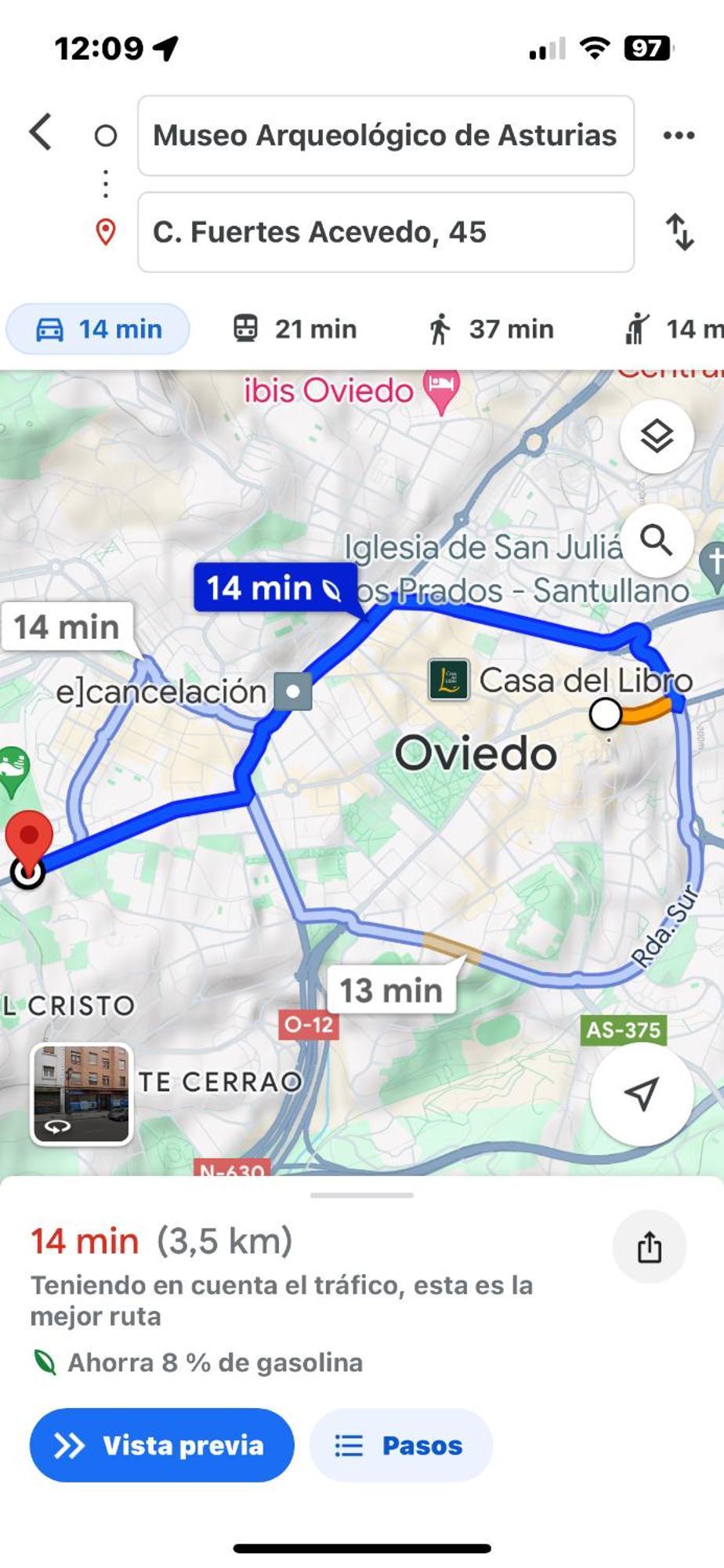 Apartamento Vistas Monte Naranco Con Parking 5euros Al Dia